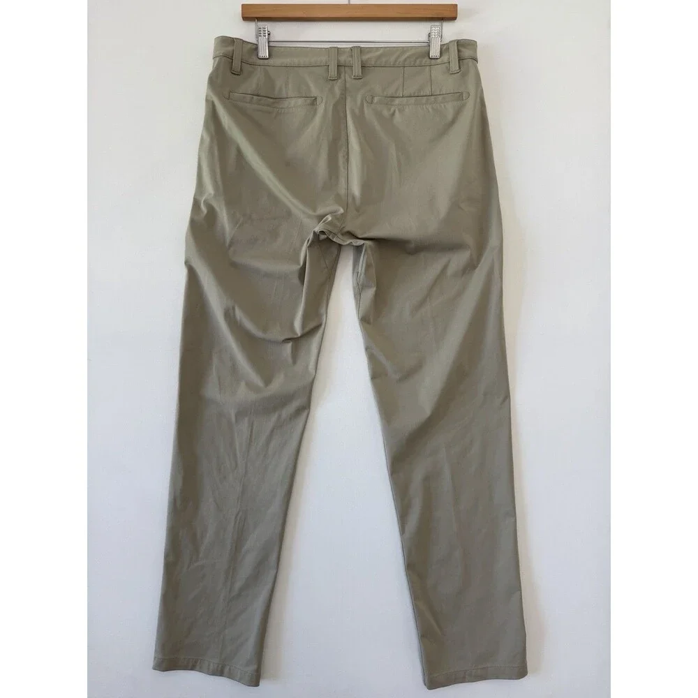 Rhone Commuter Pants 33x32 Beige Khaki Golf Performance Chino Stretch Preppy